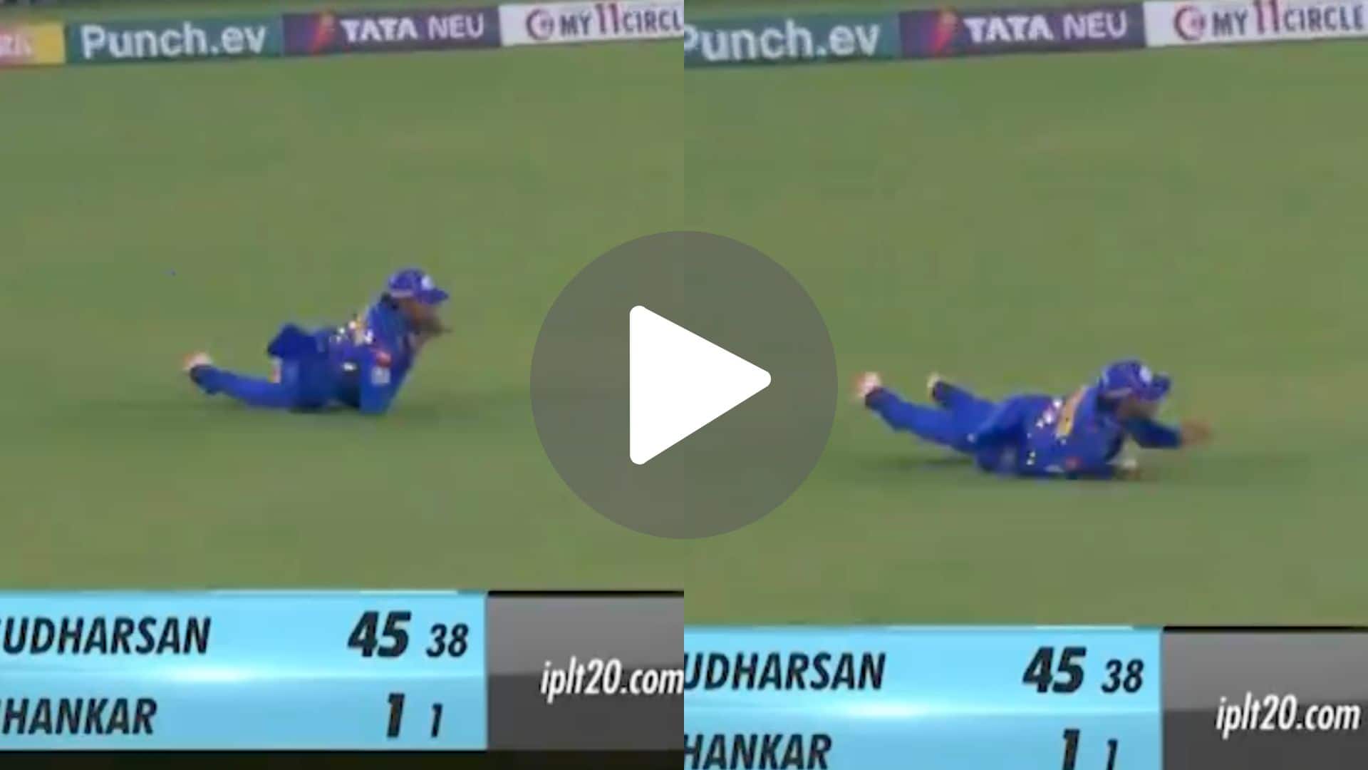 [Watch] Tilak Varma Grabs A Stunner As Bumrah Gets Sudharsan In MI vs GT IPL Match